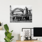 Hell Gate Bridge: 1916 Poster (Thuiskantoor)