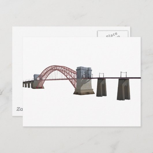 Hell Gate Bridge: 3D-model: Briefkaart (Voorkant / Achterkant)