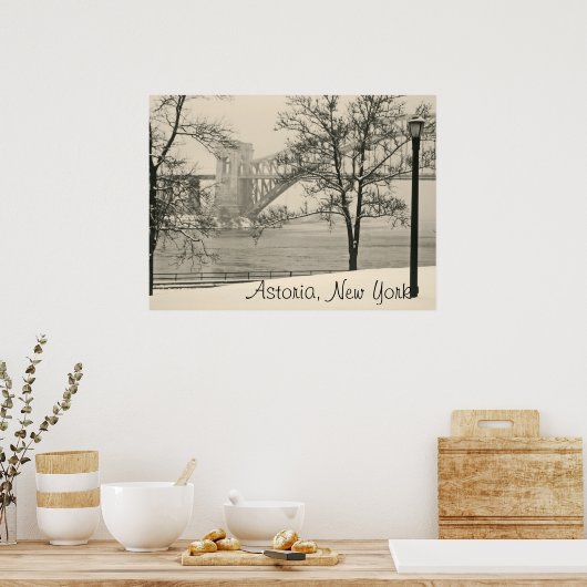 Hell Gate Bridge, Astoria, NY  Style Poster (Keuken)