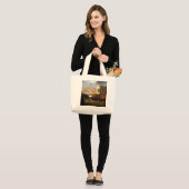 Hell Gate Bridge in Autumn, Astoria, NY Canvas tas (Voorkant (model))