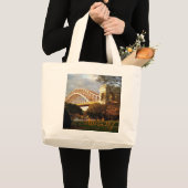 Hell Gate Bridge in Autumn, Astoria, NY Canvas tas (Voorkant (product))