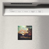 "Hell Gate Bridge in Autumn" Magneet (Insitu (Vaatwasser))