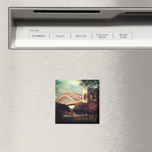 "Hell Gate Bridge in Autumn" Magneet (Insitu (Vaatwasser))