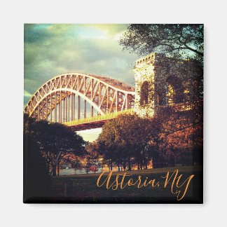 "Hell Gate Bridge in Autumn" Magneet
