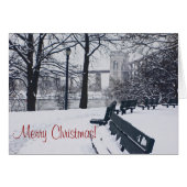 Hell Gate Bridge Merry-kerstkaart (Voorkant Horizontaal)