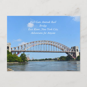 Hell Gate Rail Bridge New York Briefkaart