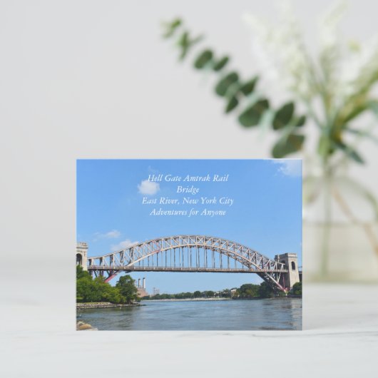 Hell Gate Rail Bridge New York Briefkaart (Staand voorkant)