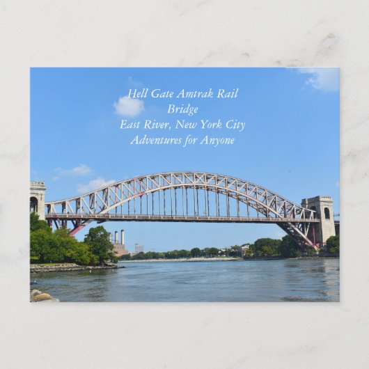 Hell Gate Rail Bridge New York Briefkaart (Voorkant)