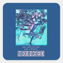 Hell Hath No Fury (blauw) Sticker