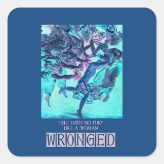 Hell Hath No Fury (blauw) Sticker