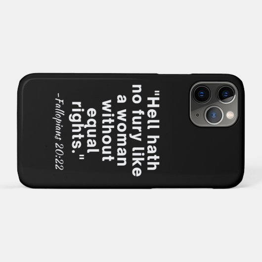 Hell Hath No Fury Equal Rights Quote Case-Mate iPhone Case (Achterkant (horizontaal))