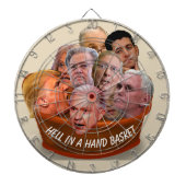 Hell in a Handbasket 2017 Gepersonaliseerd Dartbord (Voorkant)