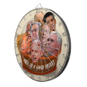 Hell in a Handbasket 2017 Gepersonaliseerd Dartbord (Voorkant Rechts)