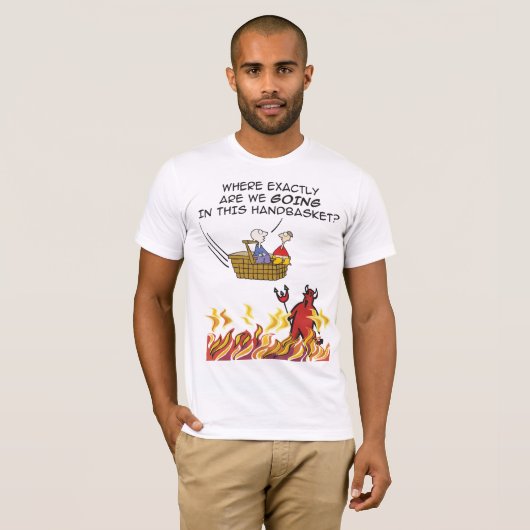 Hell in a Handmand T-Shirt (Voorkant volledig)