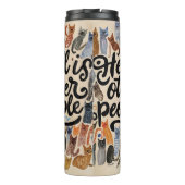 Hell is Andere Mensen Kat Tumbler voor Introverten Thermosbeker (Achterkant)