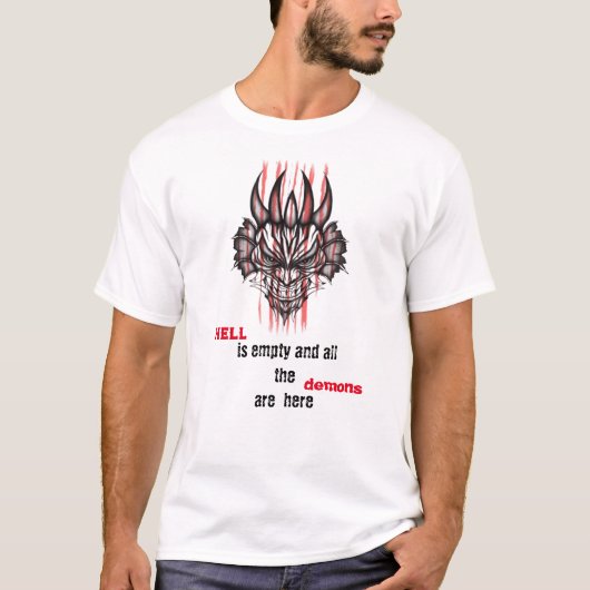 Hell is empty t-shirt (Voorkant)