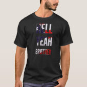 Hell Ja Brother American Flag T-shirt (Voorkant)