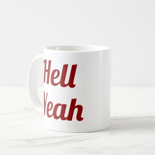 Hell Ja| Slogan Mok | handgeschreven typologie (Voorkant links)
