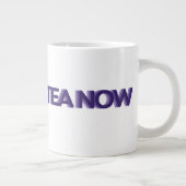 Hell Ja Tea Now - Paarse JUMBO-grootte Grote Koffiekop (Rechts)