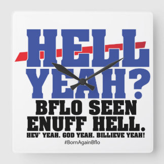 HELL JA? VIERKANTE KLOK