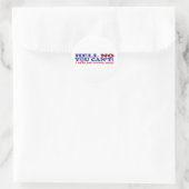 Hell-No-met-Obama-Logo Ronde Sticker (Tas)