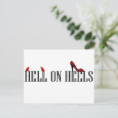 Hell On Heels Briefkaart (Staand voorkant)