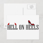 Hell On Heels Briefkaart (Voorkant / Achterkant)