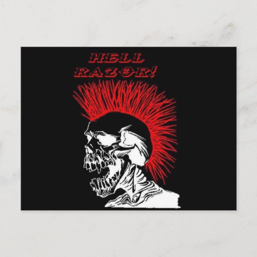 HELL RAZOR! -Briefkaart Briefkaart (Voorkant)