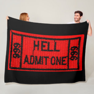 HELL TOELATING ONE FLEECE DEKEN