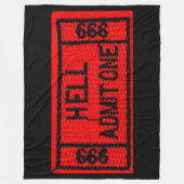 HELL TOELATING ONE FLEECE DEKEN (Voorkant)