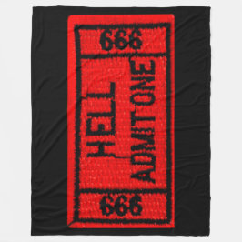 HELL TOELATING ONE FLEECE DEKEN