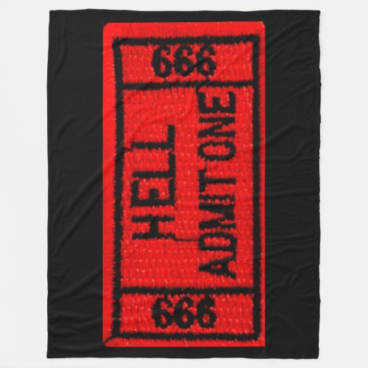 HELL TOELATING ONE FLEECE DEKEN (Voorkant)