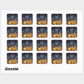 Hell wings II. Vierkante Sticker (Vel)