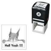 Hell Yeah Grappige Eekhoorn Zelfinktende Stempel (In situ)