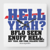 HELL YEAH? VIERKANTE KLOK (Voorkant)