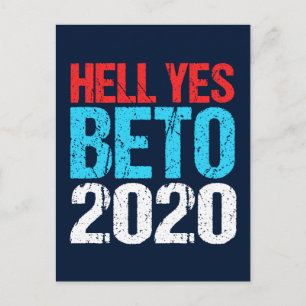 Hell Yes Beto 2020 Briefkaart