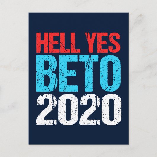 Hell Yes Beto 2020 Briefkaart (Voorkant)