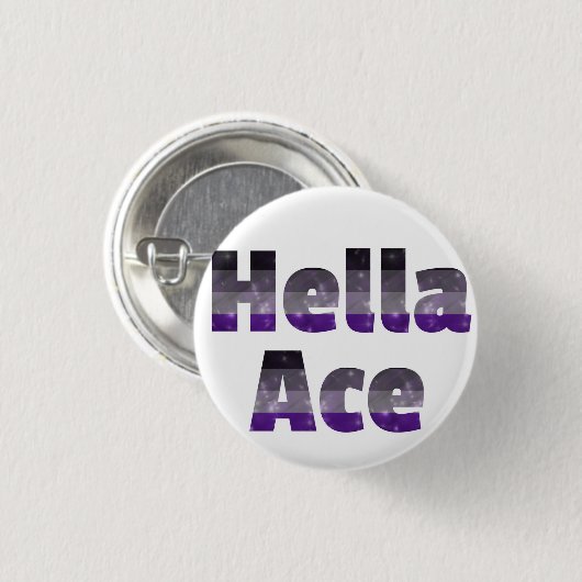 Hella Ace Button White (Voorkant /achterkant)