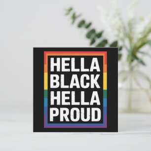 Hella Black Hella Trots Afrikaans-Amerikaanse HBT  Kaart