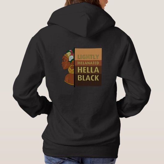 Hella Black Sweatshirts Hoodie (Achterkant)
