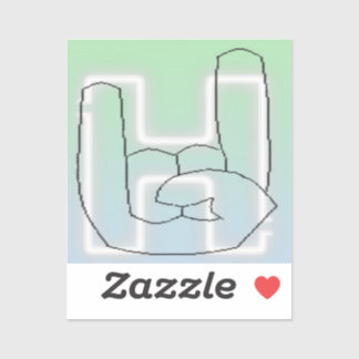 Hella Button Sticker