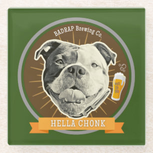 Hella Chonk Beer Label Onderzetter Glazen Onderzetter