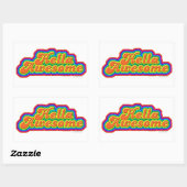 Hella Geweldige Fun Slogan Design Rechthoekige Sticker (Vel)