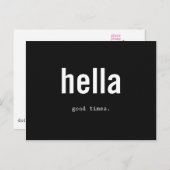 hella good times briefkaart (Voorkant / Achterkant)