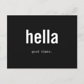 hella good times briefkaart (Voorkant)