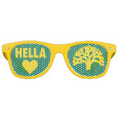 Hella Hart Oakland Eiken Party Bril Retro Zonnebril (Voorkant)