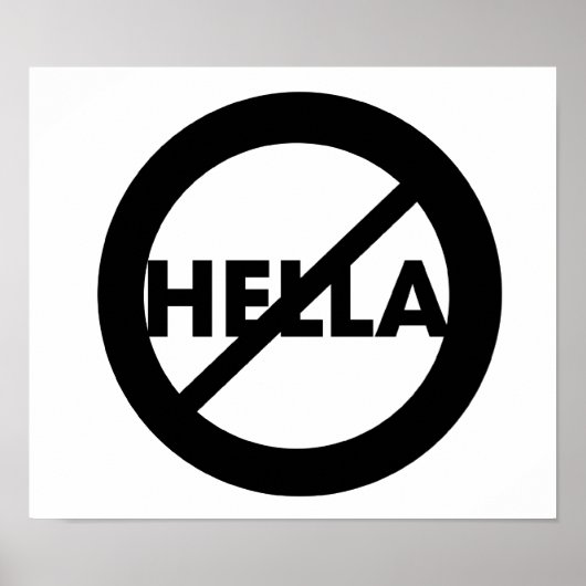 Hella is geen Poster van Word (Voorkant)