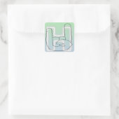 Hella Knop Vierkante Sticker (Tas)