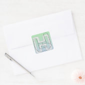 Hella Knop Vierkante Sticker (Envelop)