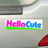 Hella Schattigee super hete kuiken Bumpersticker (Op auto)
